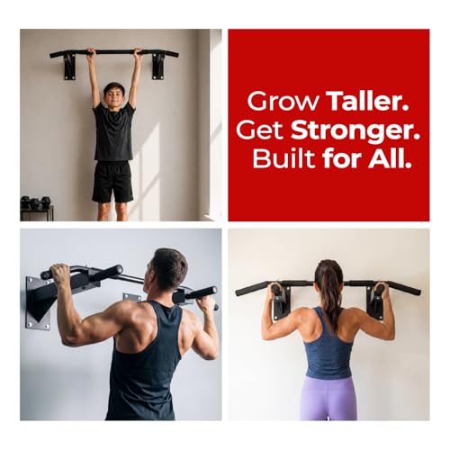 Image of Lifelong Pull Up Bar Wall Mounted | 200kg Capacity| Foam Grip Pull Up Bar for Home | Gym Equipment for Home Workout| Triangle Support | Strong Wall Base| Home for Kids, Men & Women