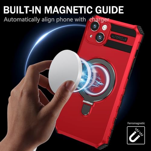 Coque arrière compatible avec iPhone 14 avec support magnétique - 6