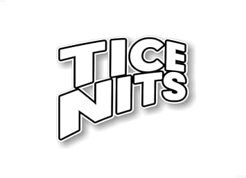 2 TICE Nits 5" Vinyl Decals Racing 4x4 Offroad Truck Titty JDM I Love Boobies Car SUV Stickers 2 Decal Set