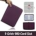 CCERQWZ 1 Set Anime Cartoon Games Card Collection Album Pack Card Book Toys Zippered Binder 50 Pages Holder 400-900Pcs (Size : 9G-CS-Purple)