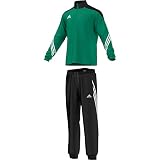 Composición: 100% Poliéster adidas Sere14 PRE Suit - Chándal de fútbol para hombre, color verde/negro/blanco, talla M