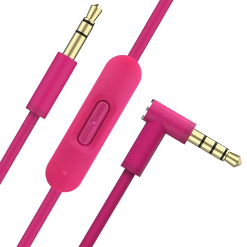 Toxaoii Câble audio de rechange avec microphone en ligne et contrôle compatible avec casques Beats by Dr Dre Solo2/Solo 3/Studio 2 3...