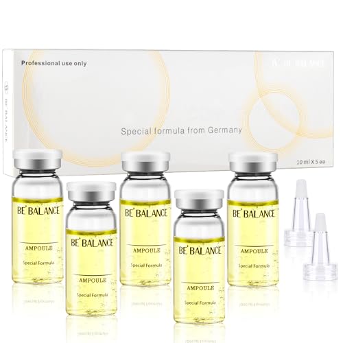 Hyaluronic Acid for Microneedling Concentrate Ampoules for Anti Aging Restore Replenish Skin Intense Moisturizing Booster for Glowing Skin, 5 Vials 0.35 Fl Oz