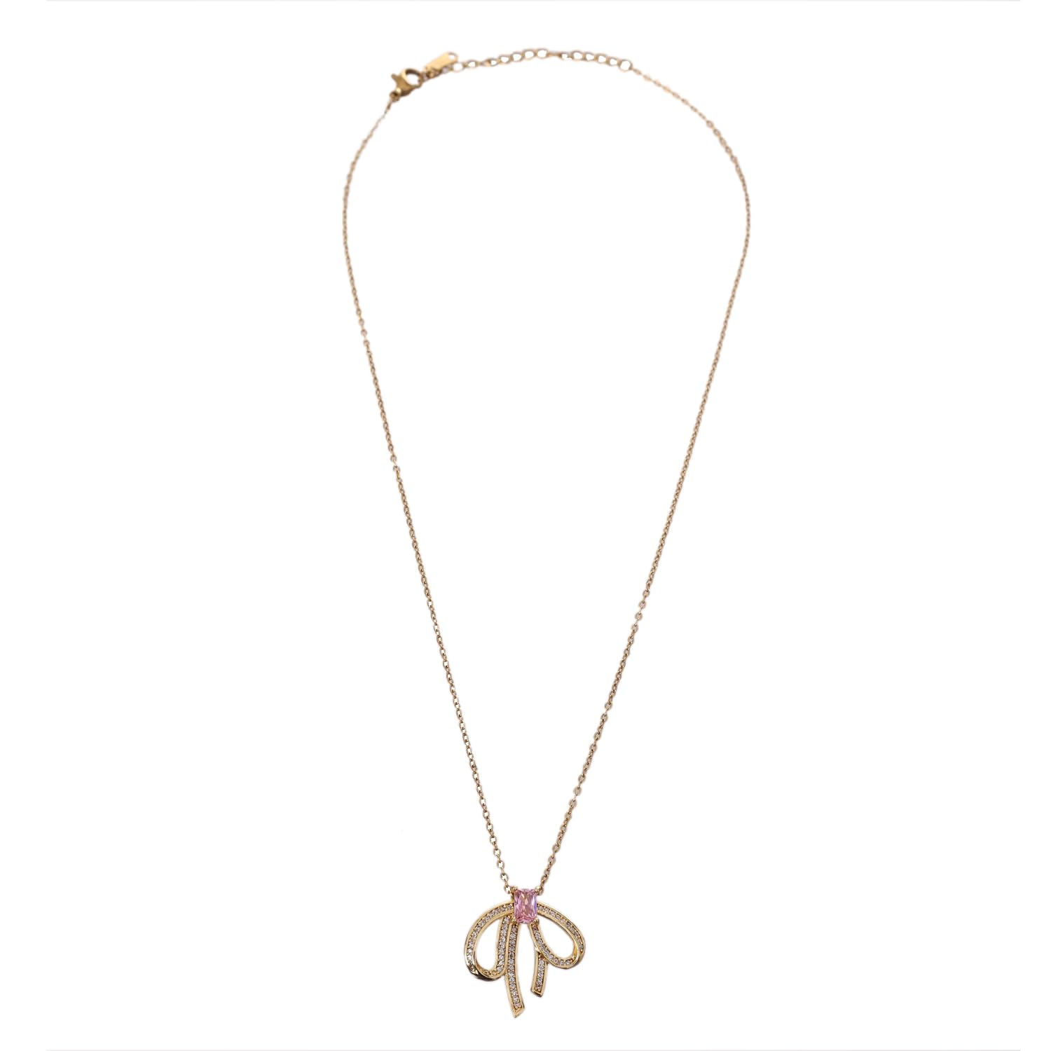 Fashion jewellery For Women Gold Plated Sparkling white -PINK crystals Enhanced Pendent With Chain/Pendent Necklace Versatile Chic For Girls And Women (B0DCBBBJXY) Amazon Price History, Amazon Price Tracker