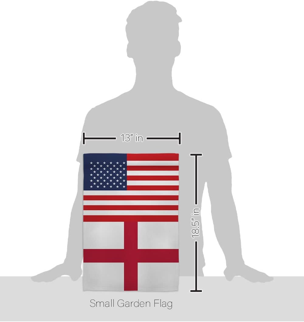 World Cup England USA Friendship Flag Home Decor Banner Room Wall Art Patio Porch Lawn Garden Outdoor Decorations Tapestry Yard Signs FIFA Gifts Sports Fan Trophy Soccer Game Football Made in USA
