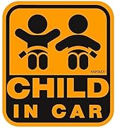 ナポレックス 車用 サイン セーフティーサイン CHILD IN CAR 特殊吸盤タイプ(内貼り) 傷害保険付 SF-20
