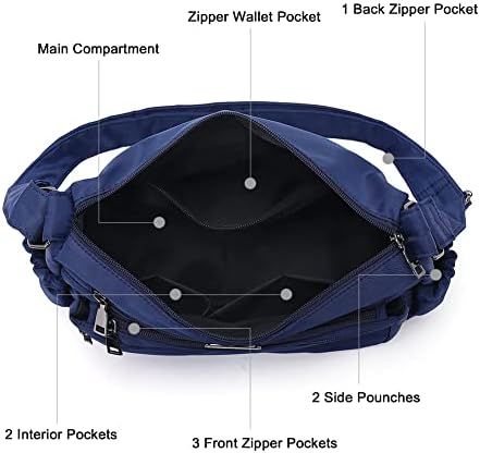 CLUCI Crossbody Purses for Women Waterproof Shoulder Multiple Pockets Bag Travel Nylon Handbag 3 CLUCI Crossbody Purses for Women Waterproof Shoulder Multiple Pockets Bag Travel Nylon Handbag