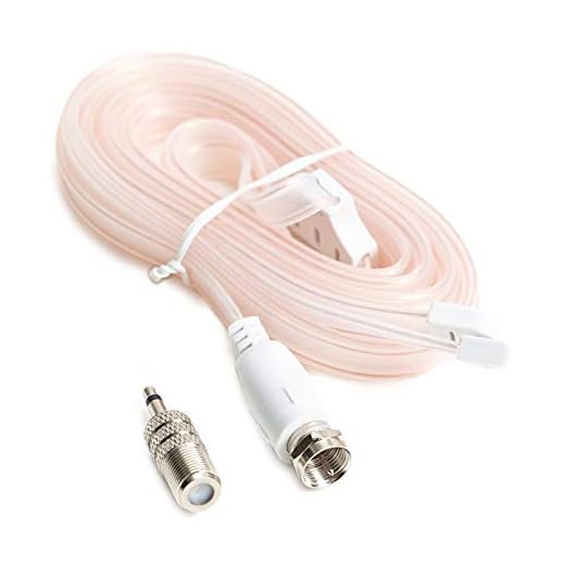 FM Antenna for Bose Wave Radio, Ancable F Type Ant with 3.5mm to Coaxial Adapter