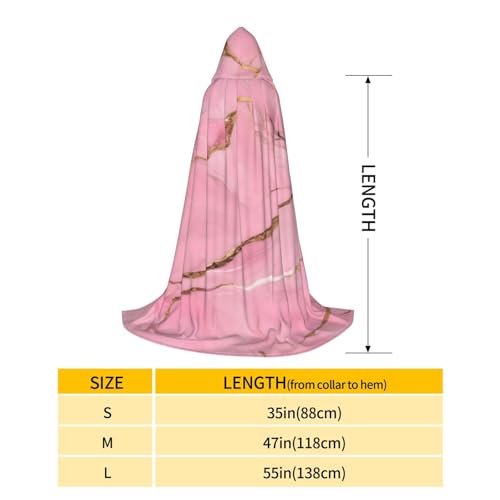 Cape de la Renaissance imprimé marbre rose costume médiéval - 7