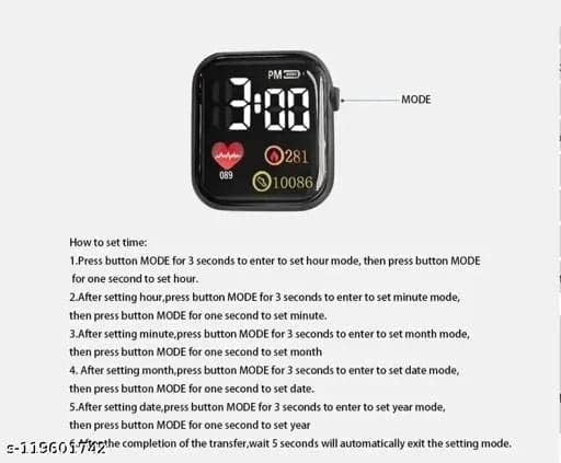 GLENVIT-X Waterproof LED Display Fashionable Children Kids Digital Sports Square Led Watch for Kids, Boy & Baby Girls-Digital Watch for Boys and Girls Kids (Pack of 2)