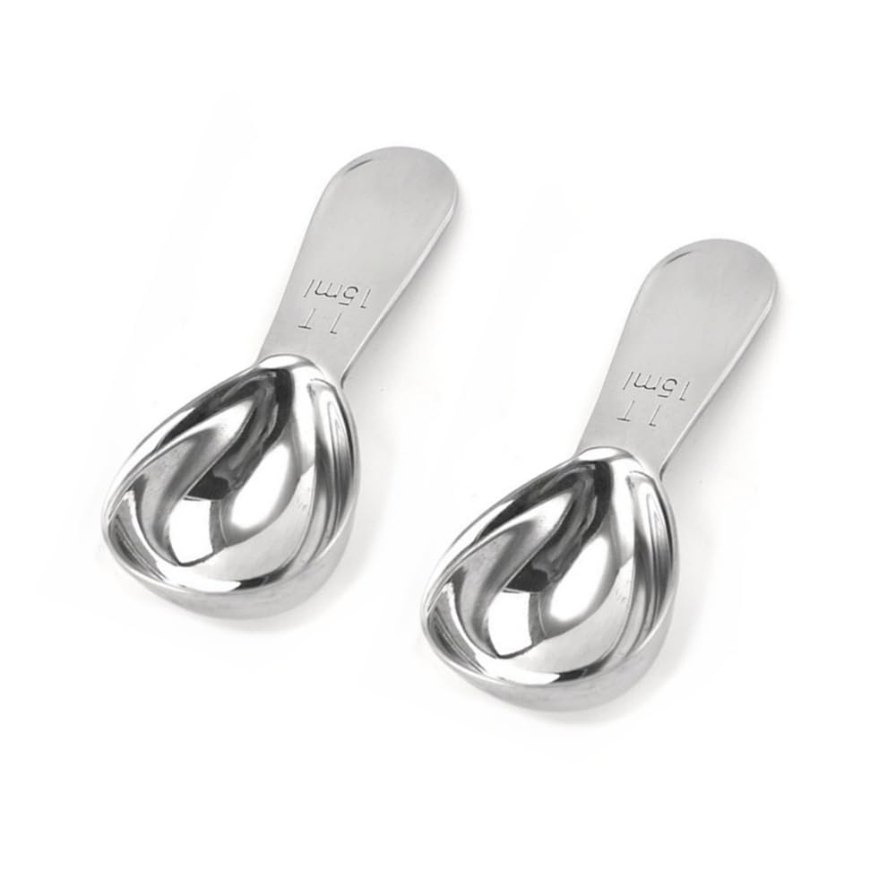 Coffee Scoop, Stainless Steel 1 Table Spoon 15ML, set of 2