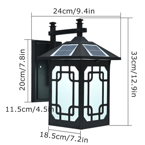 Applique solaire extérieure IP55 8W LED étanche à télécommande
