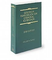 Georgia Handbook on Criminal Evidence, 2006 Ed. 1583362053 Book Cover