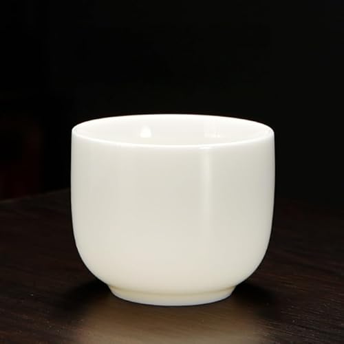 白磁 茶器 羊脂玉 白瓷 茶杯 陶瓷 斗笠杯 高級 ギフト用 伝統工芸 茶道セット 旅行用 カップ セラミック 陶器 マグカップ 美しい おしゃれ 優雅なデザイン 高温焼成 贈り物にも最適 実用 (直口杯)