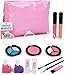 Click N' Play Kids Washable Makeup Set with A Pink Cosmetic Kit Tote Bag (Set of 13)