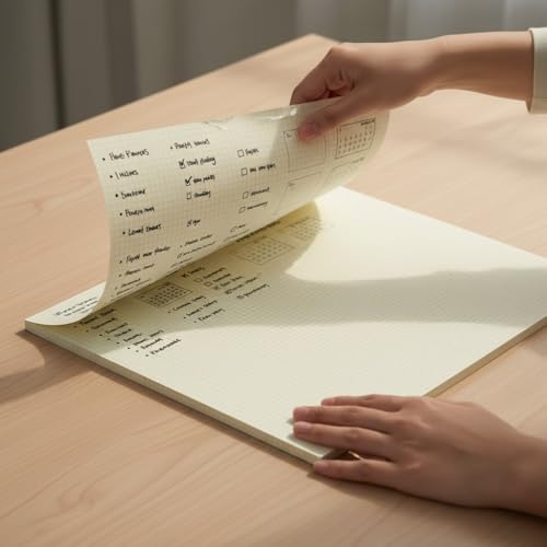Paperto. A3 Kopar At Not Kağıdı, 29,7 × 42 cm (A3), 80 Yaprak, 110 g Ivory Kağıt, Yapışkansız Masaüstü Not Kağıdı (Kareli)