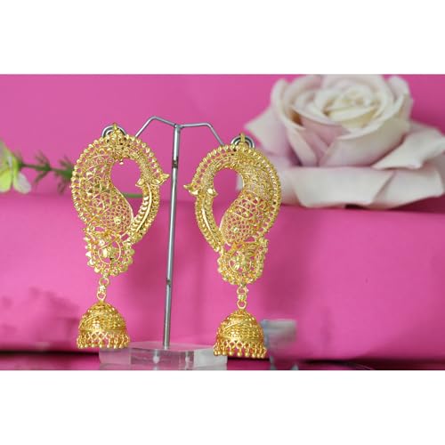 Image of JFL - Jewellery for Less Gold Plated Copper Earrings For Women
