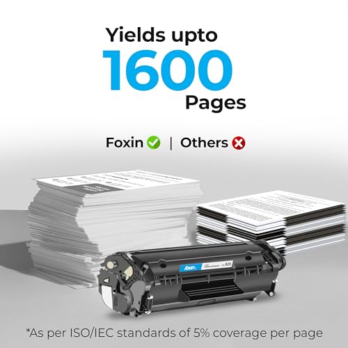 Image of FOXIN FTC 925 Black Laser Toner Cartridge for HP & CANON Printers - Canon LBP 6030W, 6030B, 6000, 6000B, 6020, 6020B, 6018B, MF3010 | HP P1102, P1102w, M1132 MFP, M1212nf, M1214nfh, M1217nfw, M1218nfs