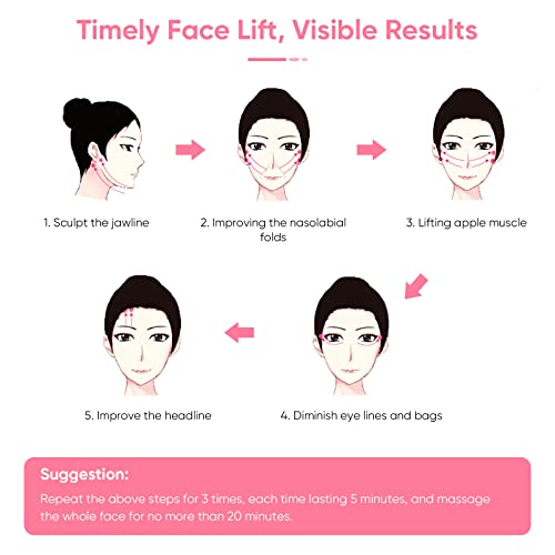 Amochy Microcurrent Facial Device, Face Massager For Anti Aging And Wrinkles Reduce, Intelligent Double Chin Massager, Face Sculpting Tool To Instant Face Lift & Skin Rejuvenation #TOP4