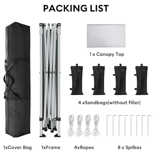 SANWAY 10x10 One Push Canopy Tent