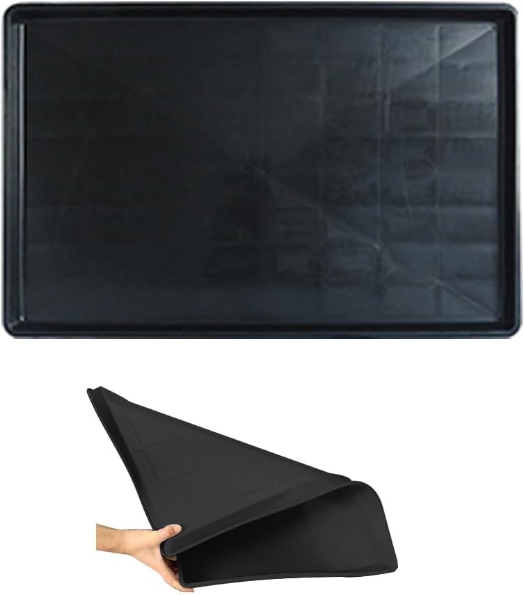 Plastic Bottom for Pet Cages Crates Replacement Tray Dog Crate Avoid Water or Spilling Out Dishwasher Safe Black 19.5" LX13.2 WX1.0 H