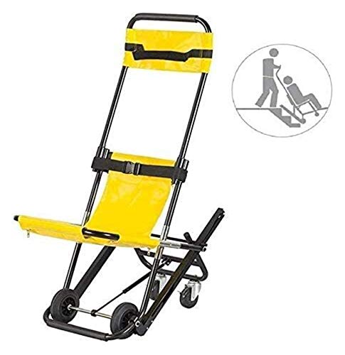 HNHN Portable Foldable Stair Stretcher Lift Stair Chair, Ambulance Firefighter Evacuation with Quick Release Buckles for Elderly 1124