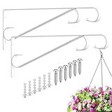 Perchas para plantas al aire libre (paquete de 2 unidades, comederos de