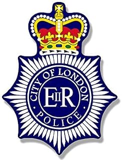 City of London Police Badge Shaped Sticker Decal (UK England cop Bobby) Size: 3 x 4 inch