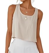 IDEALSANXUN Women's Cotton Linen Sleeveless Blazer Lightweight Vest Cardigan