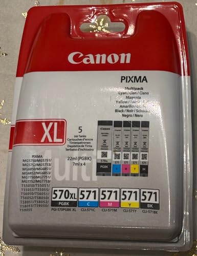 Cartouche Canon PG-570 CLI-571 ancienne version pour imprimante jet d'encre