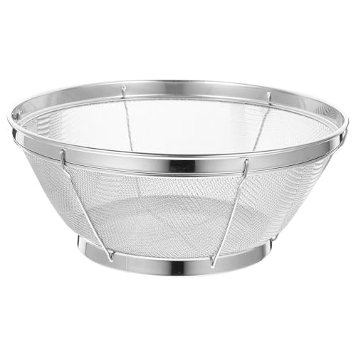������ �ӂ邢 ������ strainer 1pc �X�e�����X�|�̐��Ăӂ邢�t�@�C�����b�V���o�X�P�b�g�L�b�`���U���t���[�c�����T�[�X�g���[�i�[�R���e�i��ؐ���{�E��(S: 21.80X21.80X9.30cm)