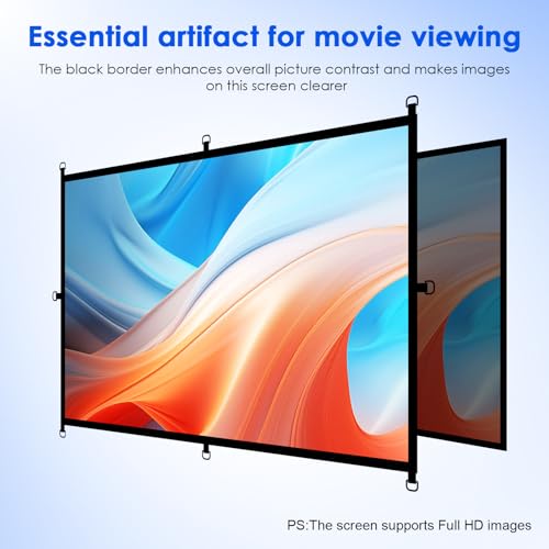 Pantalla de proyector 150 pulgadas plegable y lavable miniatura 2