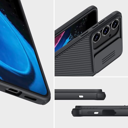 Image of Nillkin for Galaxy S25 Plus Case, [Camera Protection] with Slide Camera Cover, Slim Stylish Protective Case for Samsung Galaxy S25 Plus 5G 6.7 inch-Black