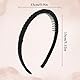 Sibba 4pcs Skinny Headbands For Women Non-Slip Zig Zag Hairband with Teeth Comb Headband Head Bands For Curly Hair Headband Thin Headpiece for Washing Face Elastic Headwear Hair Hoop