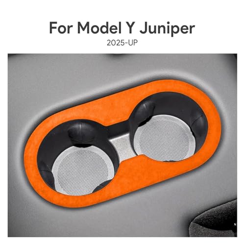 Porte-gobelet Tesla Model Y Juniper 2025 en daim italien
