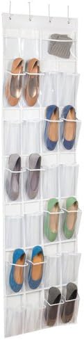 Over The Door Clear Shoe Organizer/Storage Rack