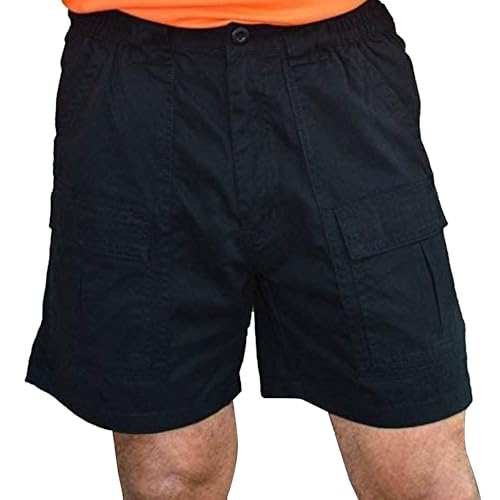 Short cargo para hombre de algodón con bolsillos