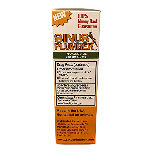 Sinus Plumber Natural Allergy Sinus Relief Decongestant Nasal Spray with Capsaicin - Thumbnail 3