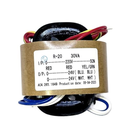 Transformateur de puissance de type R double 30W 24V pour alimentation audio hi-fi