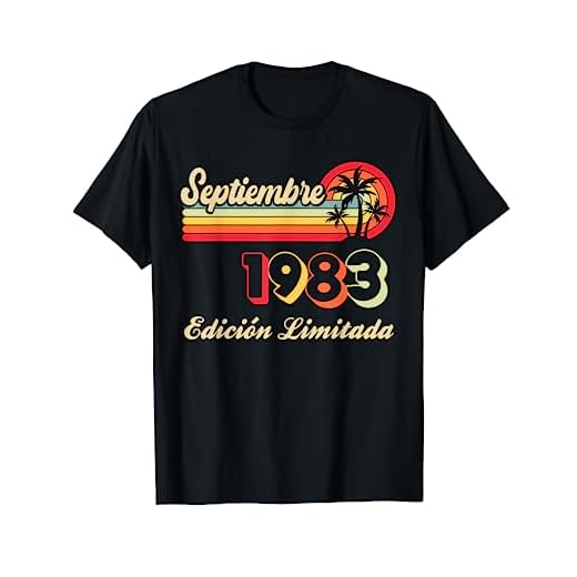 39 Años Cumpleaños Septiembre 1983 Hombre Mujer Septiembre Camiseta