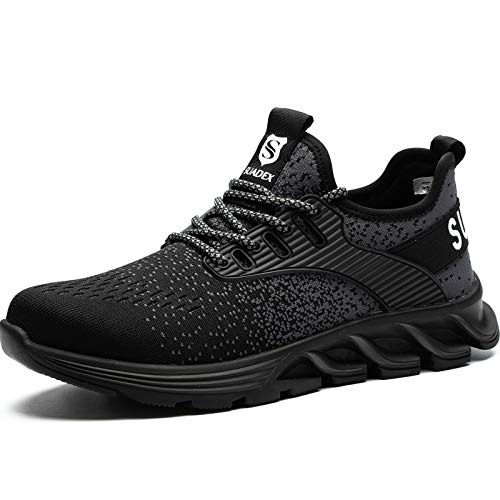 SUADEEX Sicherheitsschuhe, Herren/Damen Stahlkappen-Turnschuhe Cover