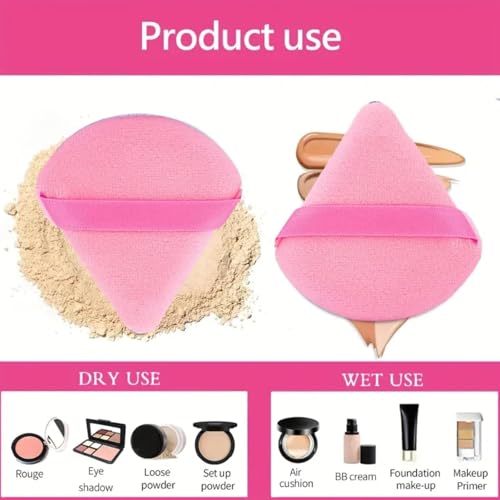 Image of 14 Pcs Makeup Sponges Set With Storage Case, Latex Free Flawless Soft Setting, Beauty Blender Sponge Suitable for Liquid, Cream and Powder - Multicolored