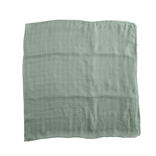 Image of Little Unicorn - Sage Deluxe Swaddle | Single | 100% Rayon Muslin from Bamboo | Super Soft | Newborns and Infants | Large 47 inch x 47 inch | Machine Washable