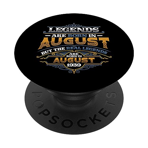 Las leyendas nacen en agosto de 1939 Cumpleaños 85 de las mujeres PopSockets PopGrip Intercambiable