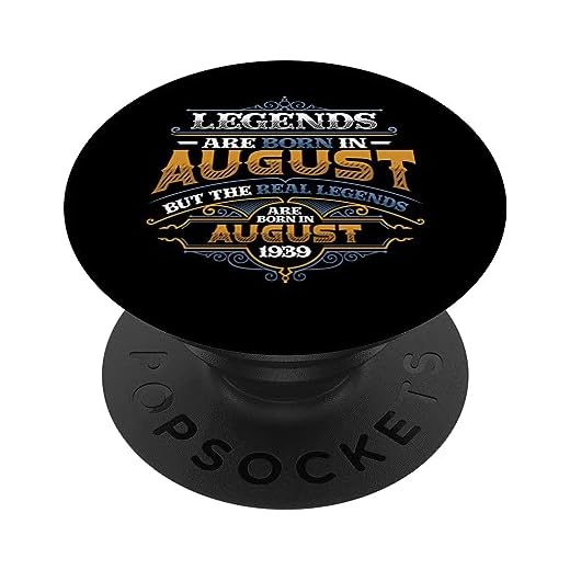 Las leyendas nacen en agosto de 1939 Cumpleaños 85 de las mujeres PopSockets PopGrip Intercambiable