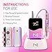 M Mase- Professional Nail Drill Machine - Coreless 2-in-1 Nail File - Electric, Cordless, 35000 RPM, HD Display - Electric Nail Drill for Professional & Home Use (Unicorn Purple)