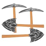 ERINGOGO Picos y Palas para Cosplay de Enano, 2 Juegos de Accesorios de Plástico para Fiestas Temáticas y Presentaciones Escénicas