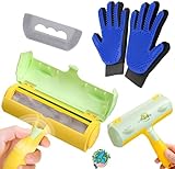 🐾 Kit complet : comprend un rouleau anti-poils efficace 🧺, des gants de toilette avec texture spéciale 🧤 et une brosse 🪮 pour un nettoyage complet du pelage de votre animal de compagnie 🐶🐱✨