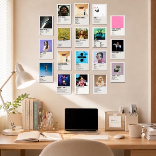 Image of K-Pop Posters | K-Pop Song Posters Pack of 18 (14.8 x 10.5cm) 300 GSM | Minimalist Poster Set (Pop Song Minimalist)