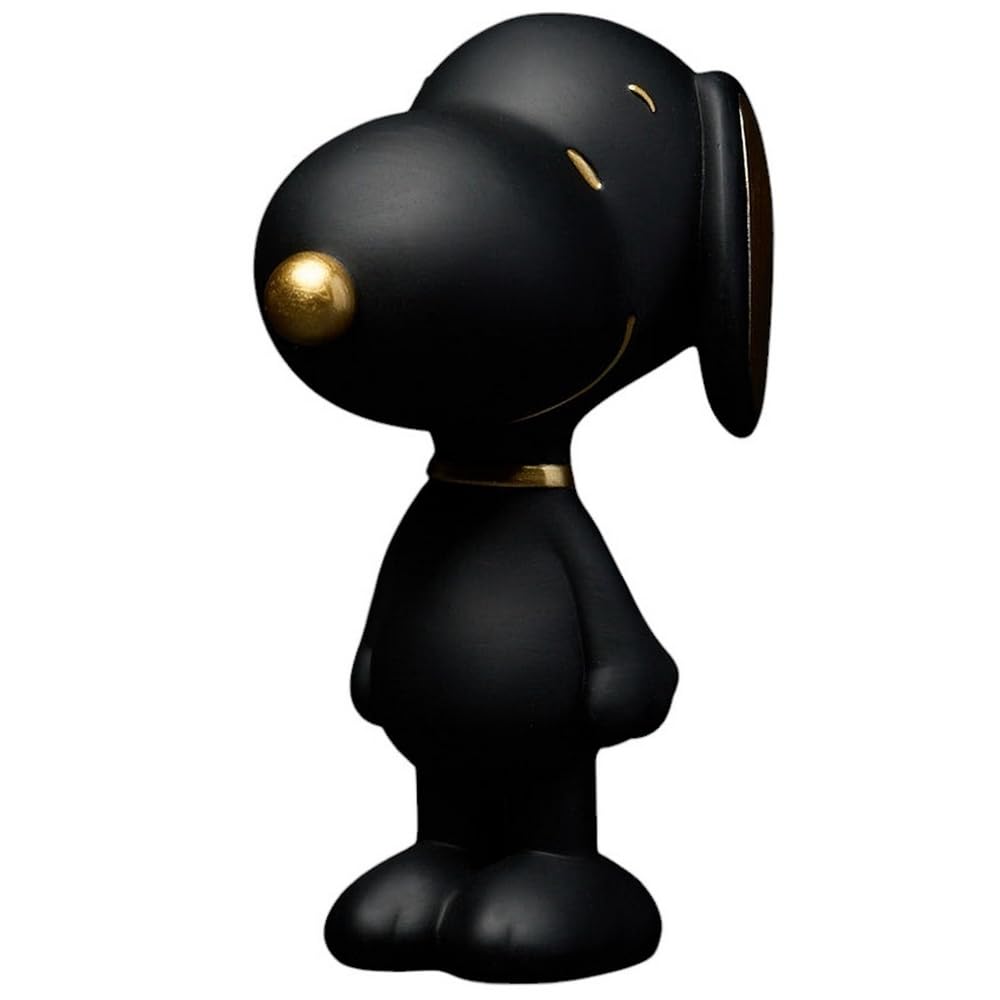 Figurine Snoopy Peanuts de 12cm noire pour décorer un bureau moderne